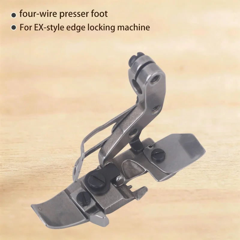 1PCS Four-Thread Presser Foot Original Locking Edge Foot for Jack Bruce E4 798 Pegasus Ex Siruba 988 Overlock Sewing Machine
