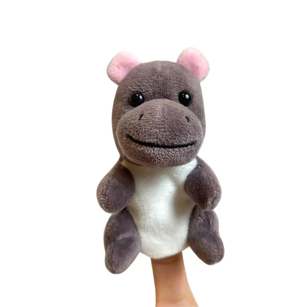 Panier de pâques, jeu de rôle, marionnettes à doigts, poupée en peluche, marionnettes à main d'animaux éducatifs, marionnettes Kawaii de 9cm pour enfants