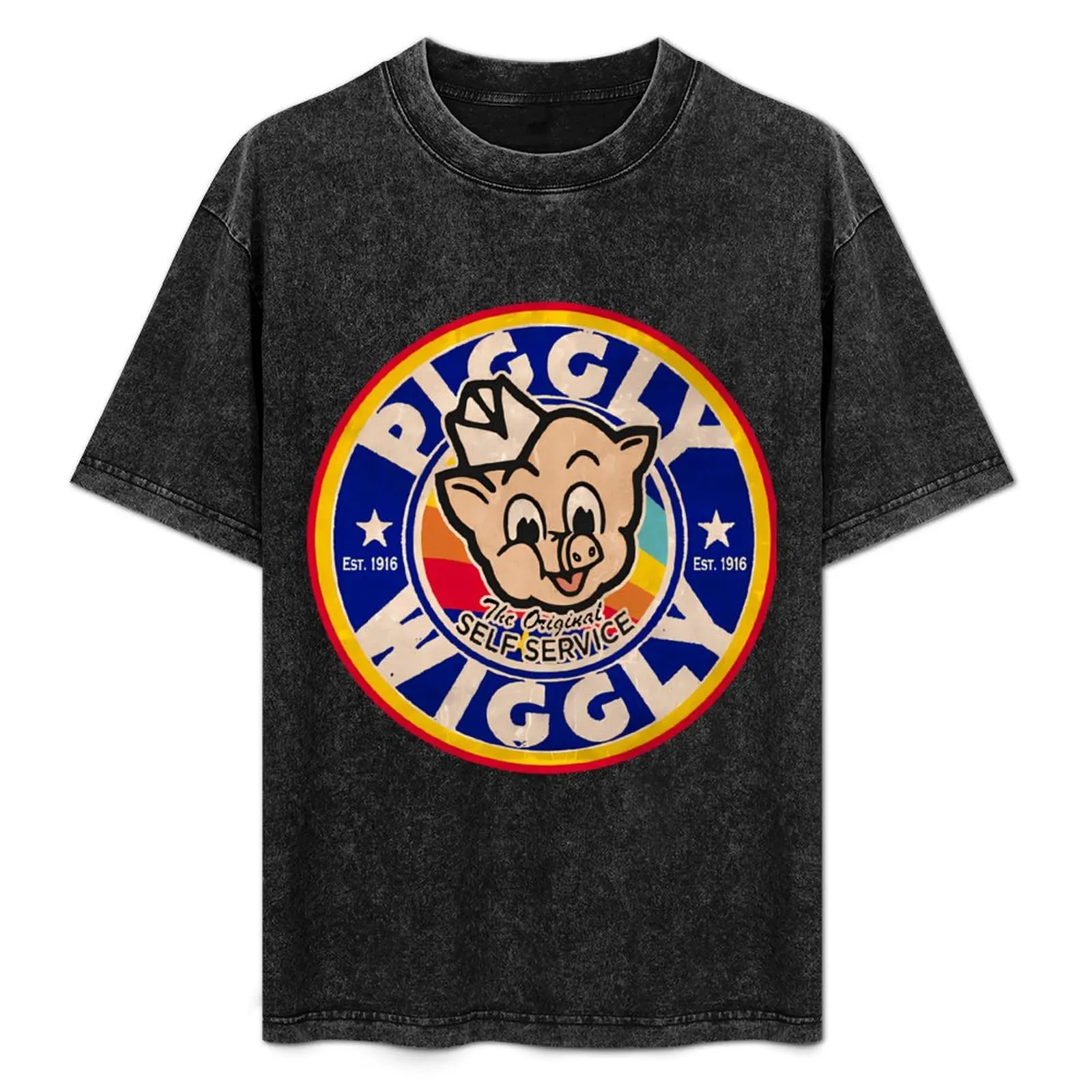 

Retro Piggly Wiggly 1916 T-Shirt Fashion Casual Short Sleeve Top