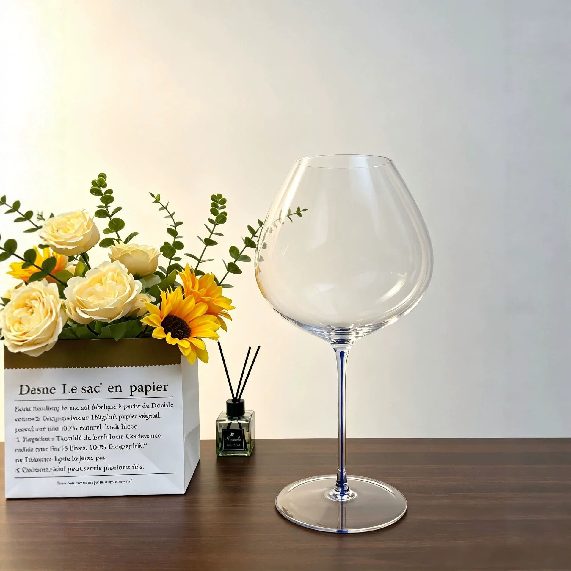 1L Large Capacity Style Upscale Burgundy Cup Crystal Handmade Extremely Thin Red Rod Wine Glass Aroma Enlarge Goblet