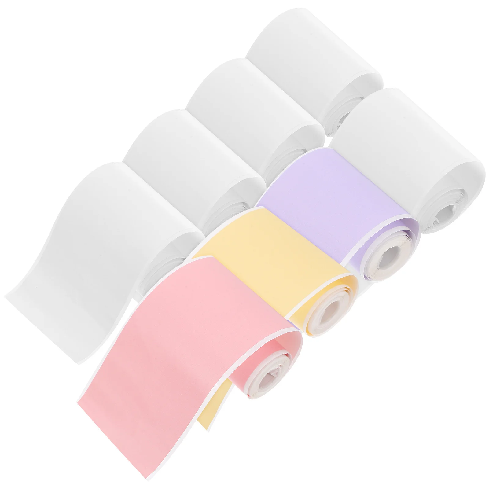 8 لفات من ملصقات الملصقات الحرارية الورقية الصغيرة المقاومة للماء وآمنة لسهولة تقشير ولصق ورق الطابعة الحرارية #1