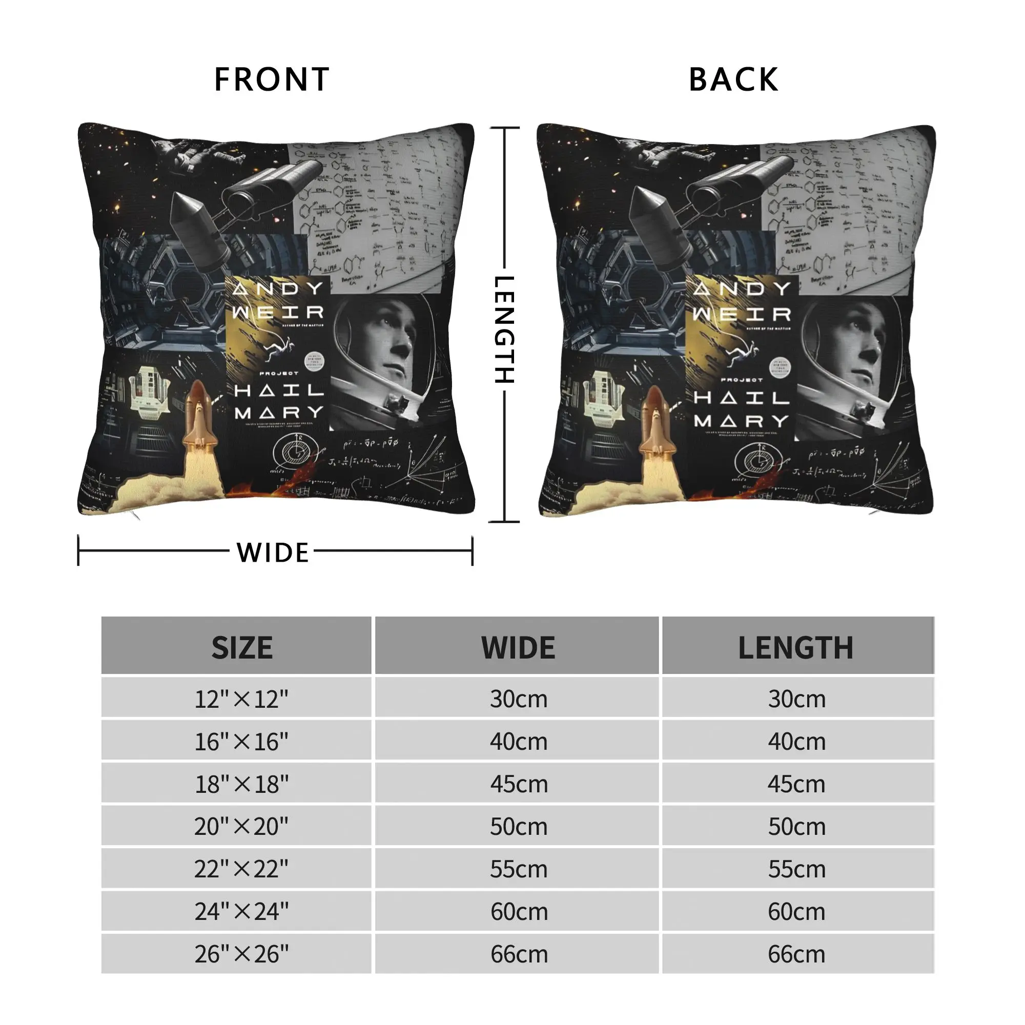 Pillow Case Project Hail Mary Movie Comfy  Pillow Cover For Sofa Home Decor Retro Trendy Pillowcases