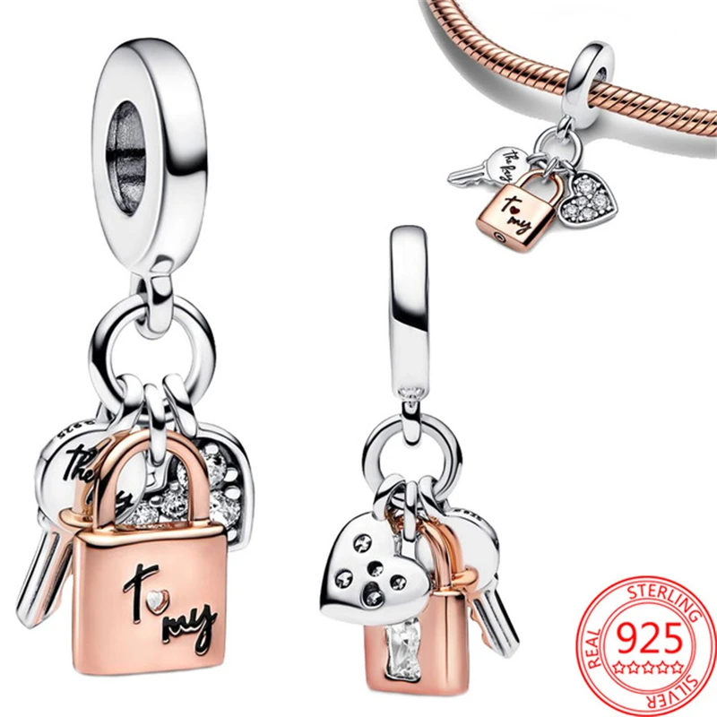 2025 New Love You Infinity Charm 925 Sterling Silver Pendant Collection Fit Original Bracelet Women Jewelry Gift DIY