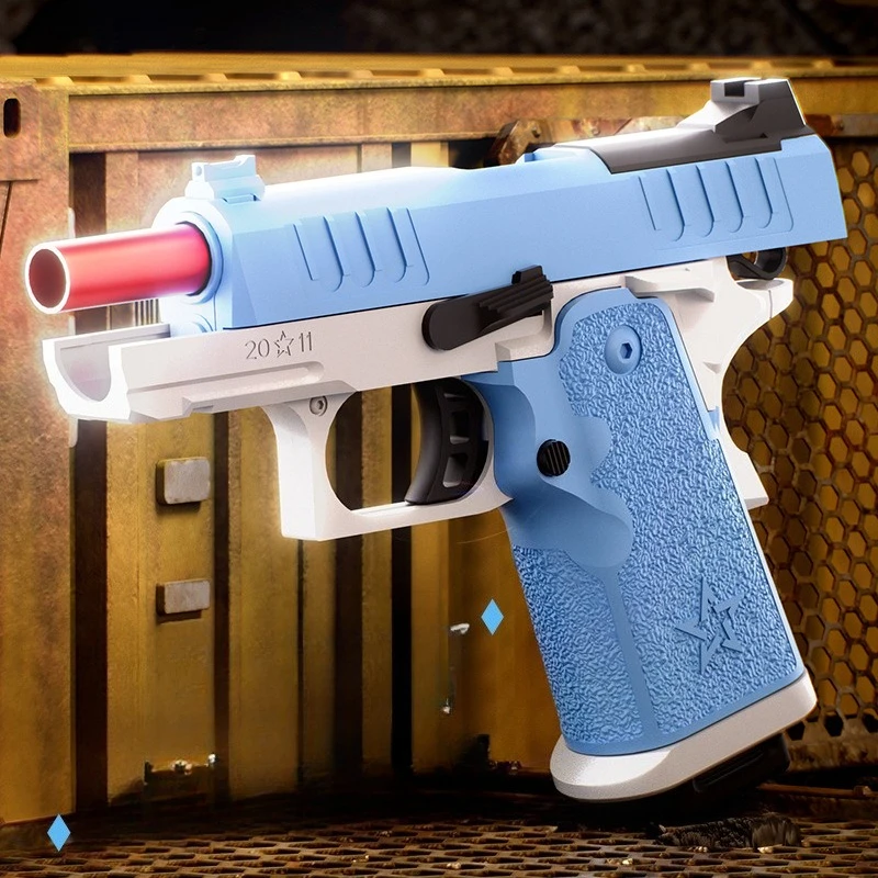 

Shell Throwing Toy Gun Continuous Firing Linkage Hammer Plastic Bullet Shooting Toy Pistol Outdoor Courtyard Shooting Battle Toy