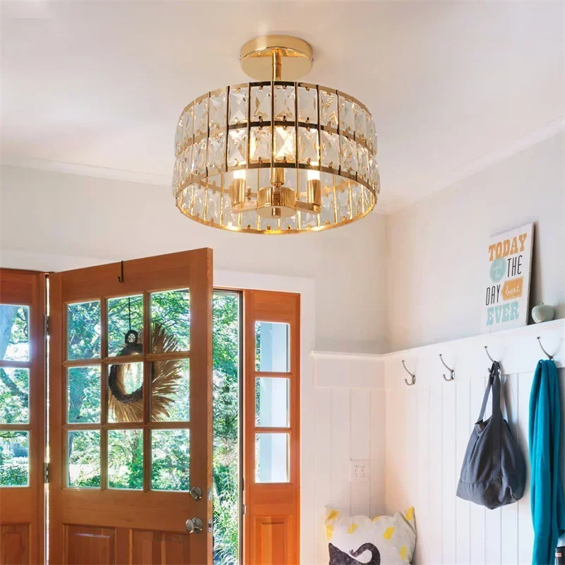 أضواء السقف الشمال لغرفة النوم بريق الممر مرحاض مصباح الإنارة Lampa Sufitowa عاكس الضوء المعلق ديكور المنزل