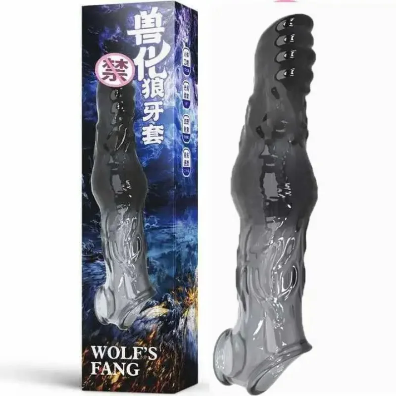 Reusable Penis Extender Warcraft Cock Rings Delay Ejaculation Penis Sex Toys For Men  Sleeve Condoms for Men Delay  Glans Cover