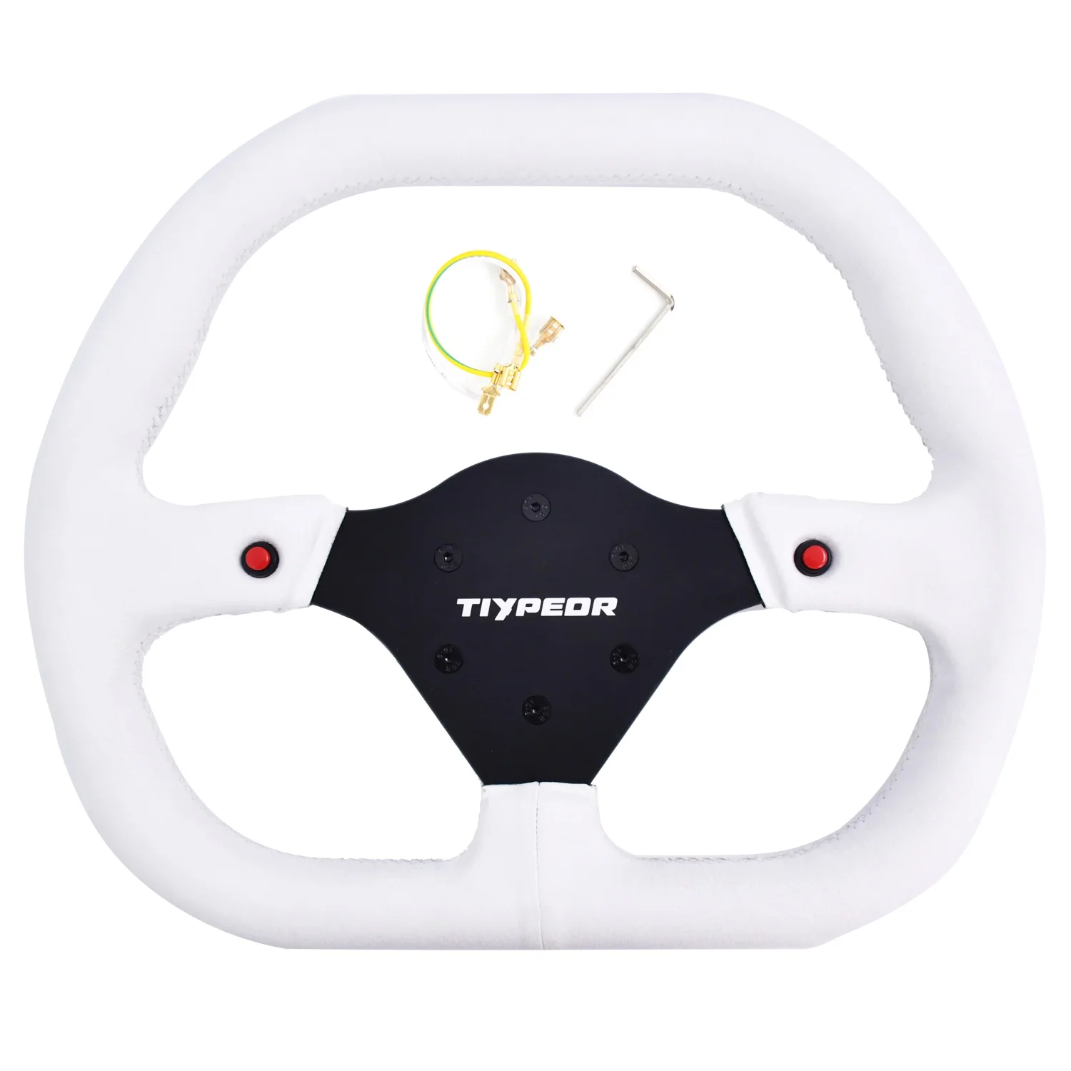 Tiypeor 350mm Racing Simulation Steering Wheel for Gaming Simulator Car Accessories Sporty Steering Wheel Automotive Parts