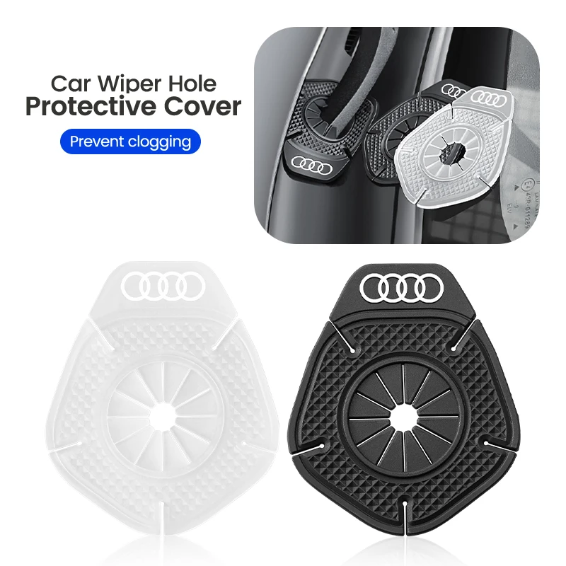 2Pcs Universal Car Wiper Bottom Hole Protection Pads Silicone Dust Cover For A1 A2 A3 A4 A4L P 8V 8L RS RS3 RS4 S1 S2 S3 S4 S5