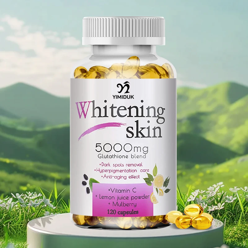 Skin Whitening Capsules - Glutathione, Vitamin C Helps with Dark Spots & Pigmentation, Has Anti-aging & Antioxidant Properties