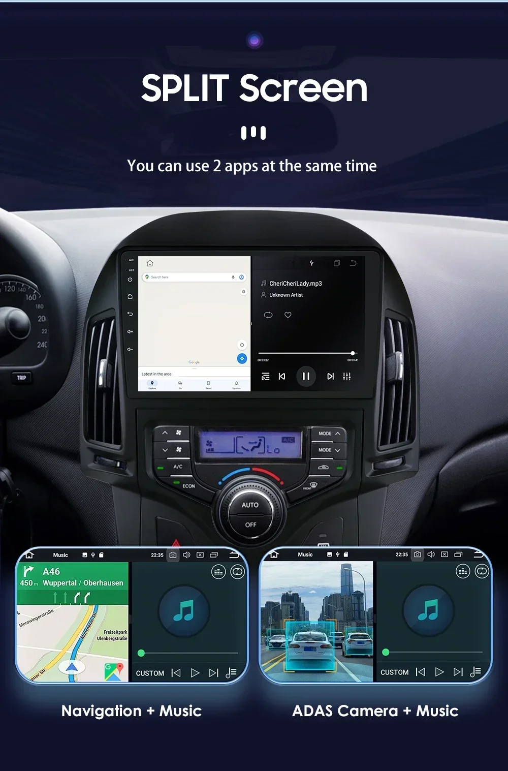 Android Car Radio for Hyundai I30 I30 2006 - 2011 Auto Stereo Multimedia Screen GPS DSP Wireless Carplay 2Din Video Player 7862