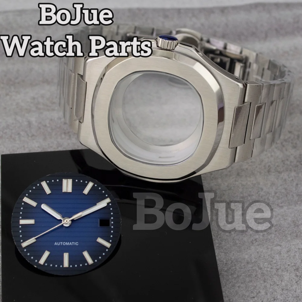 41mm Watch Case NH35 Square for Nautilus Mod NH35 NH36 NH38 movement 30.5mm Dial 100m Waterproof Stainless Steel Bracelet Strap