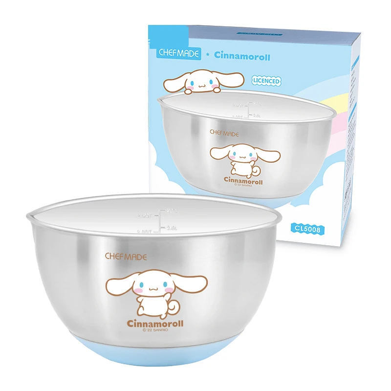 Sanrios Egg Beater Anime Cinnamoroll Baking Tool Set Cutter Baking Tin Foil Whisk Flour Sieve Cake Spatula Kitchen Cute Gift