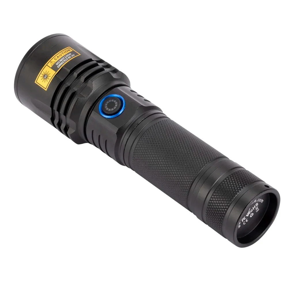 Powerful 365NM UV Flashlight Type-C Rechargeable Waterproof Purple Light For Pet Urine Stains Detector