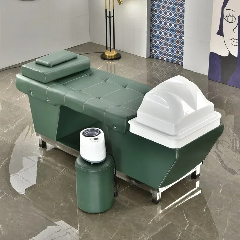 

Premium Practical Head Therapy Shampoo Chair Barber Shop Beauty Salon Belt Fumigation Lying Completely Cleaning