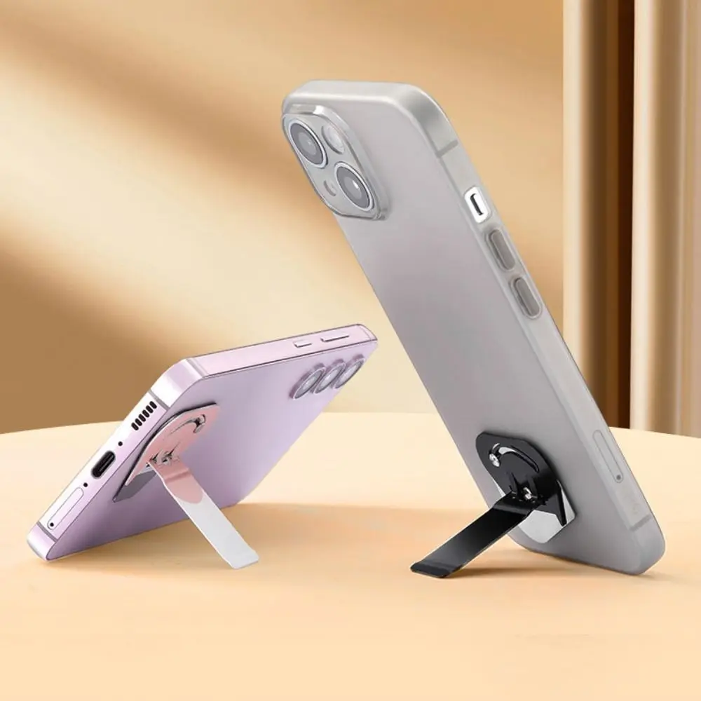 New Foldable Phone Holder Ultra Thin 90° Rotating Kickstand Adhesive Alloy Tablet Stand Holder