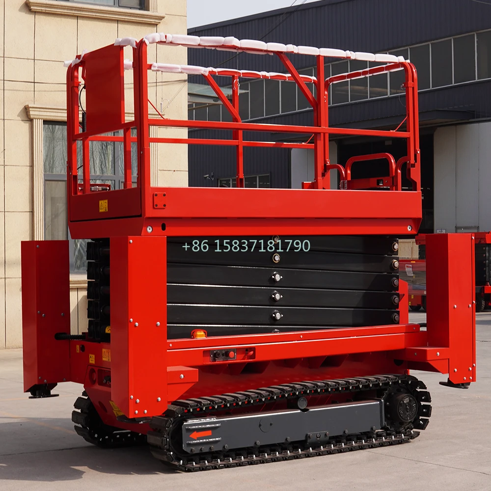 CE Approva Lift Platform 4m 6m 8m 10m 12m Scissor Lift Table Electric ManLift Table Electric Scaffolding Lifting Platform for US