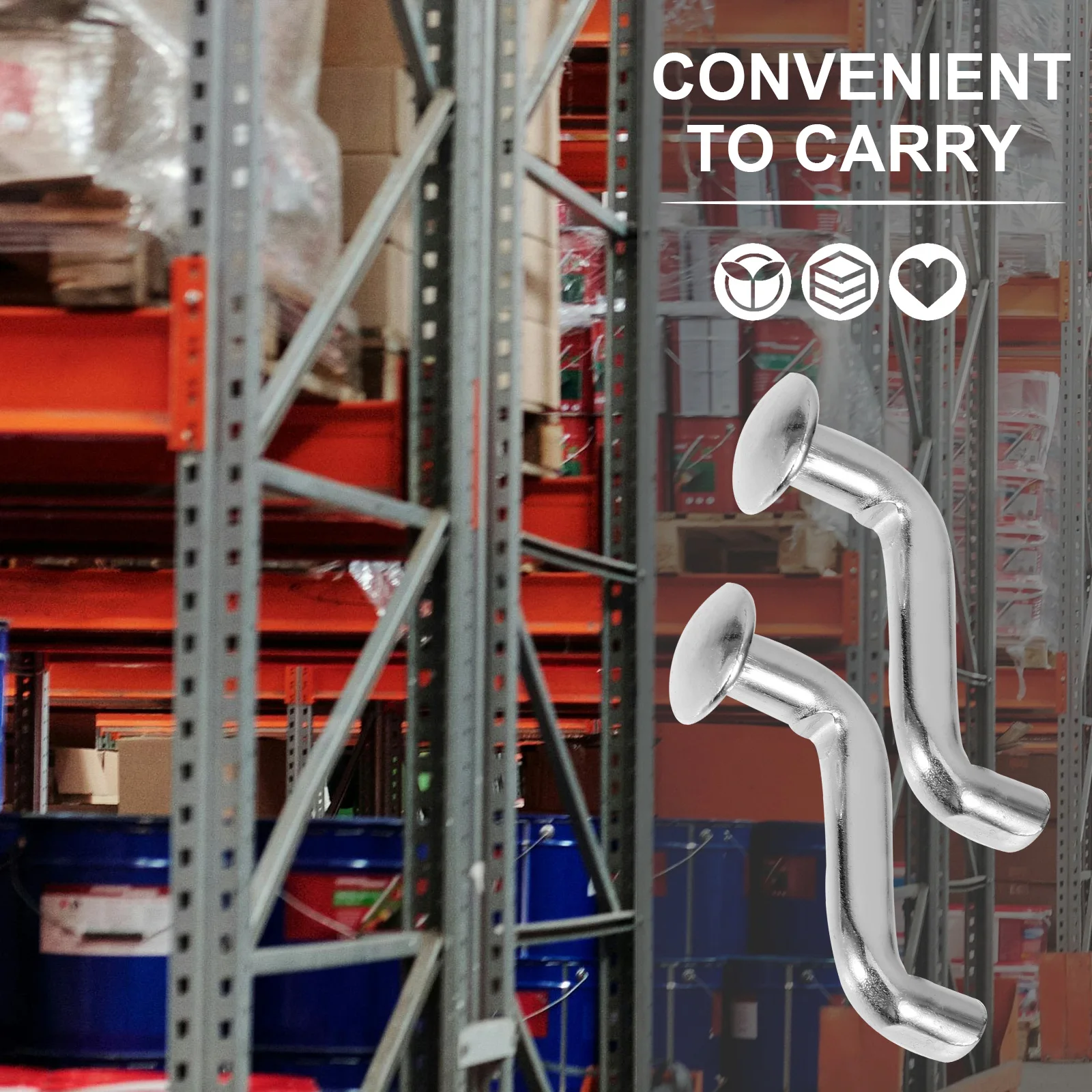 

50Pcs Pallet Racking Drop Pin J Bolt Safety Clip Heavy Duty Pallet Rack Locking Pin Warehouse Storage Accessories