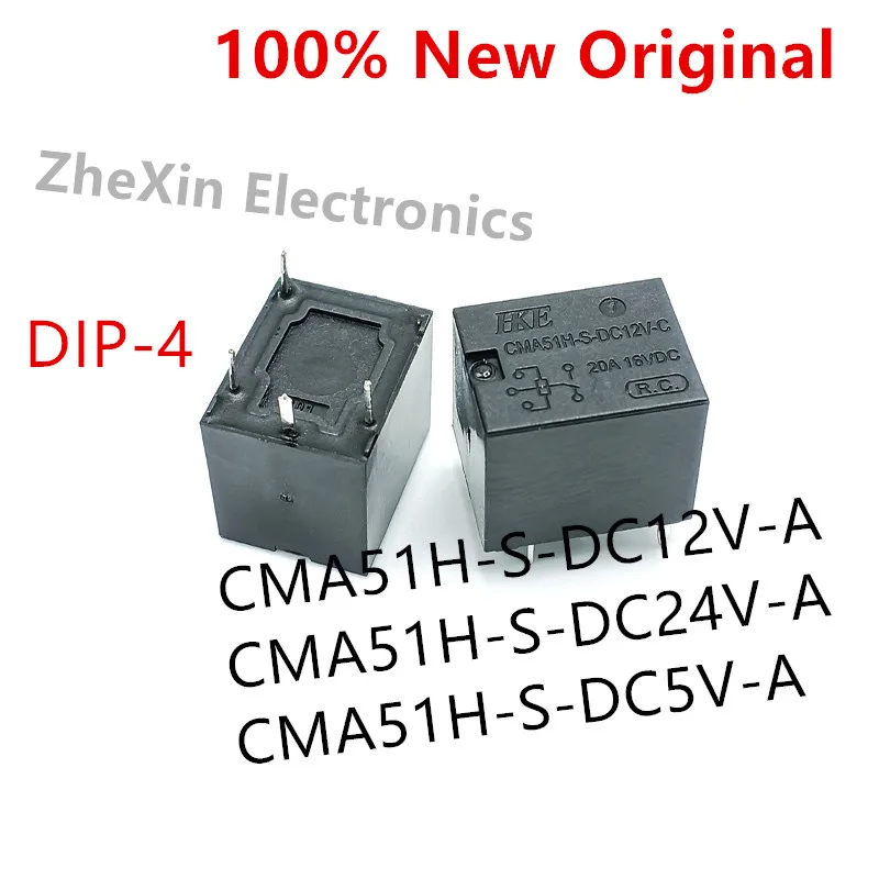 10PCS/Lot   CMA51H-S-DC24V-A 、CMA51H-S-DC12V-A 、CMA51H-S-DC5V-A  DIP-4  20A  New original Car Relay A set of transformations