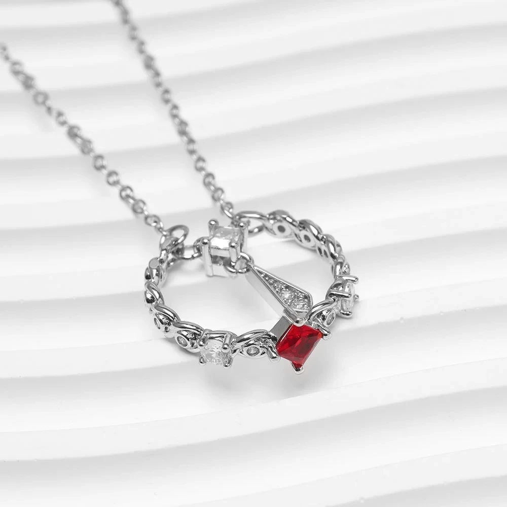 Image of Anime Tian Guan Ci Fu Cosplay Halskette Heaven Official's Blessing Hua Cheng Xie Lian Knochen Anhänger Halsband Zubehör Schmuck