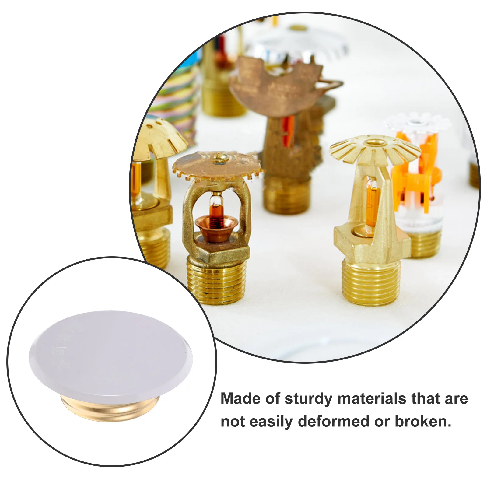 Wall-Mounted Concealed Fire Sprinkler Cover Plate Aesthetic Design Damage Protection Durable Long-Term Performance