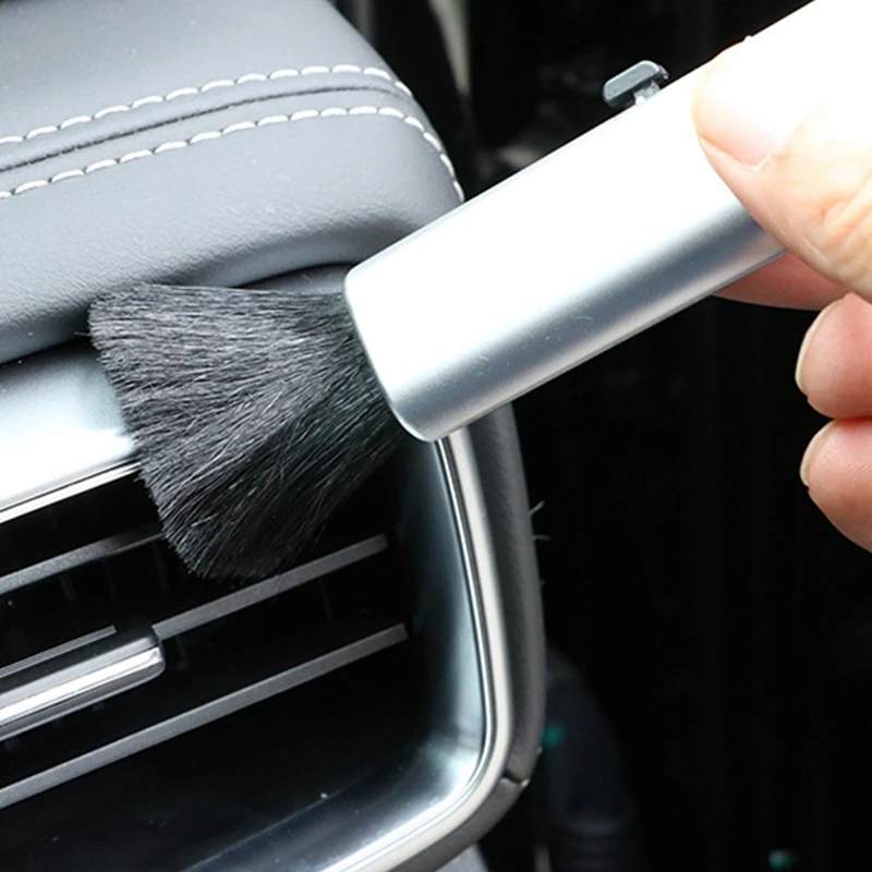 

Scalable Car Interior Cleaning Brushes Air Conditioner Vent Cleaner Center Console Clean Tool Soft Brush Crevice Dust Removal