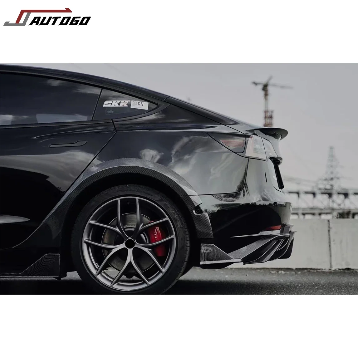 Factory Hot Sale Body Kit For Tesla Model 3 17-23 rear-guard Performance 4WD Upgrade to Fast Turbo Aerokit wide fender Flare