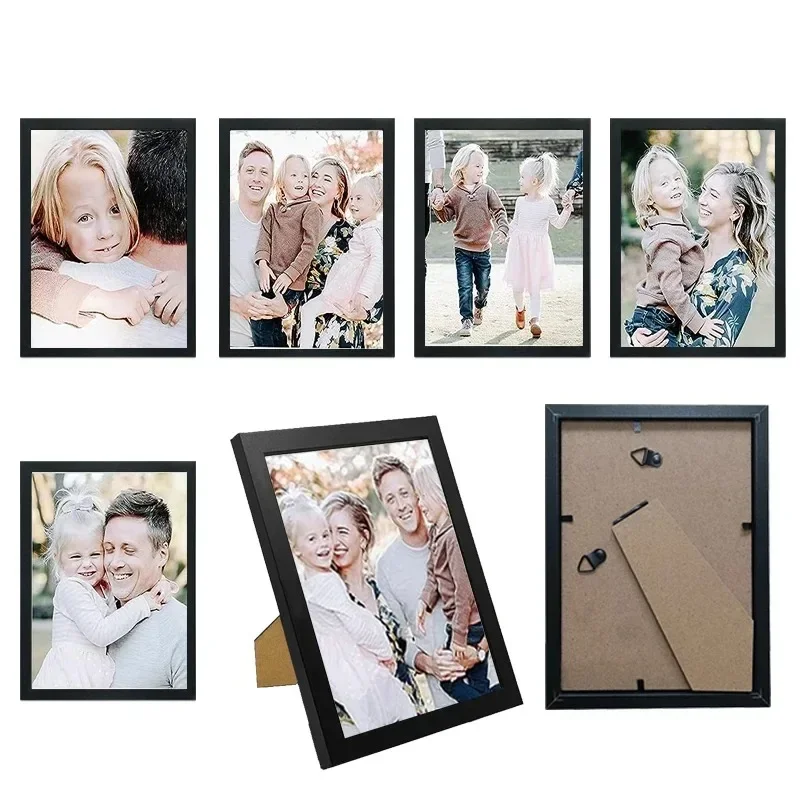 Black Combination Blank Photo Frame Set for Home Decor