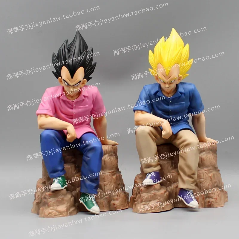 

Dragon Ball Gk Fc Vegeta Plain Clothes Tidy Clothes Casual Wear Sitting Posture Figure Figures Model Doll Gift Gk Statue Gift