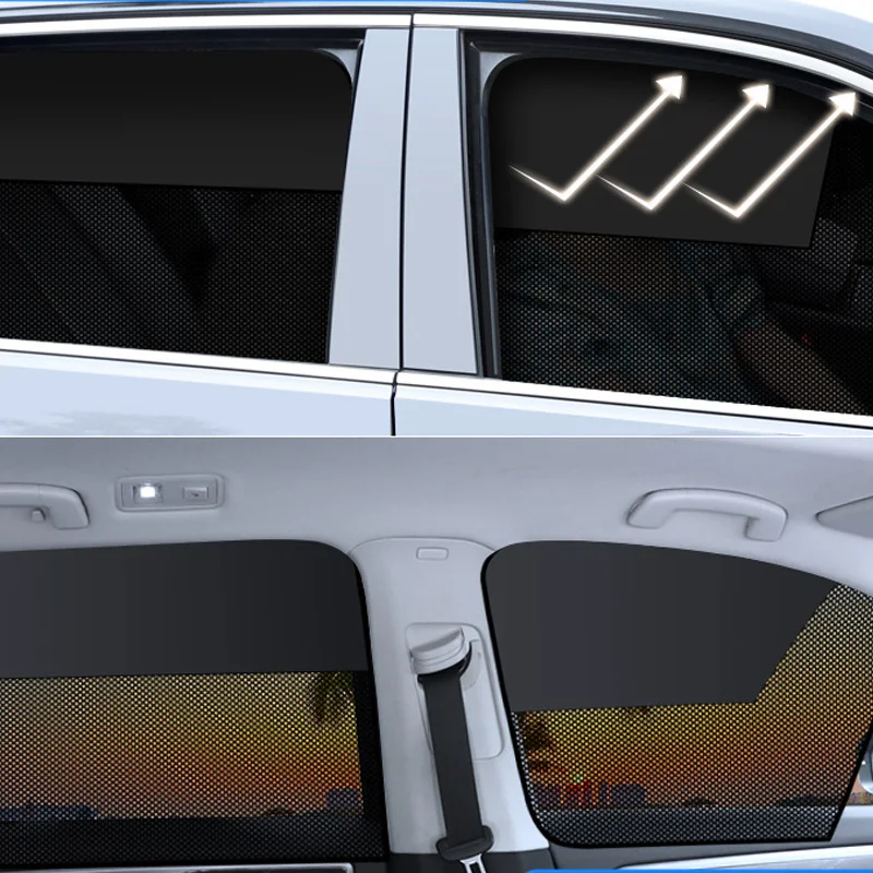 Car Window Sunshade Magnetic CarCurtain For Baby Sun Shade Front RearSide Window Parasol Auto Sun UV Protection image 2