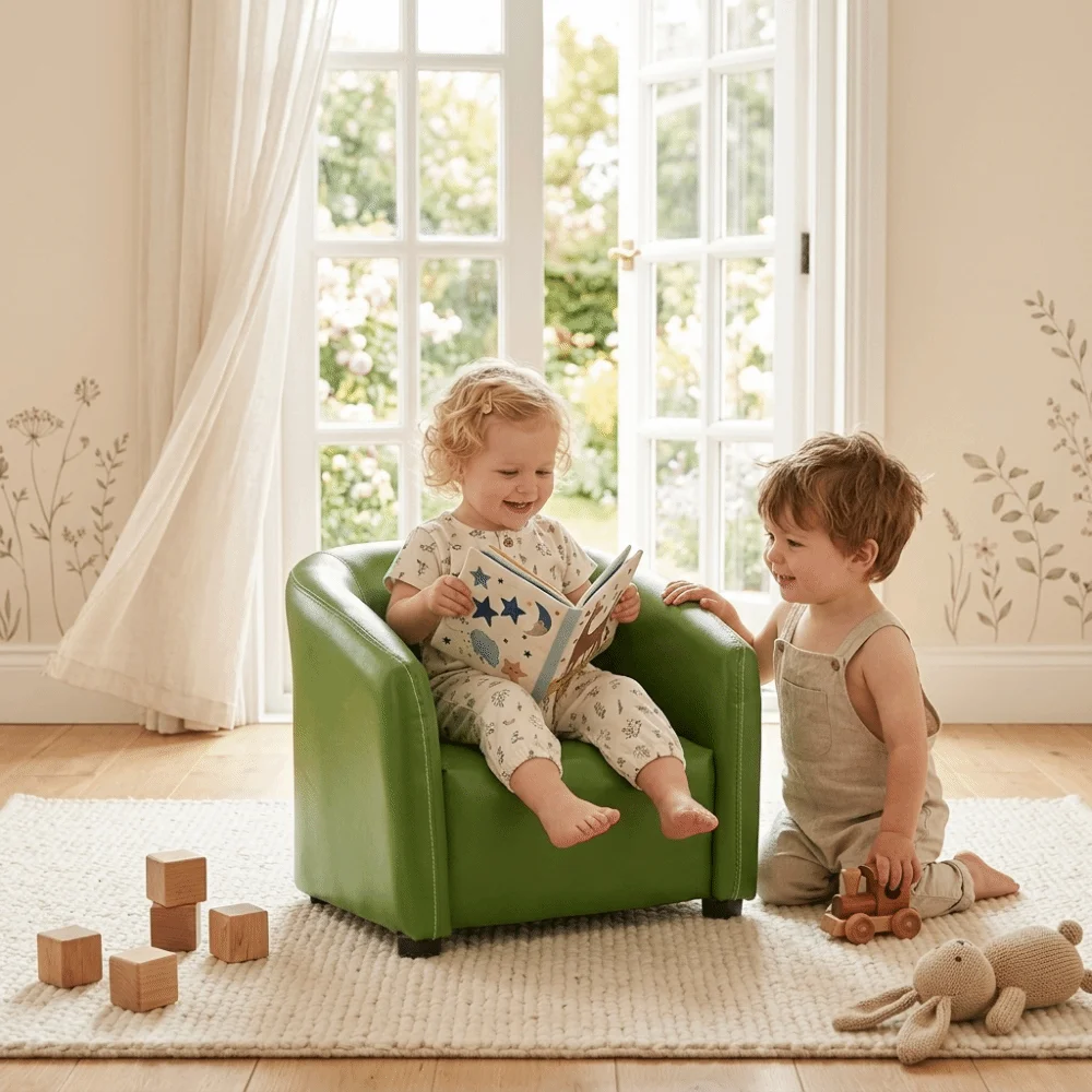 Relaxing Comfortable Single Sofa Chair Small Lightweight Lazy Armchair Cozy Soft Children Furniture Playroom