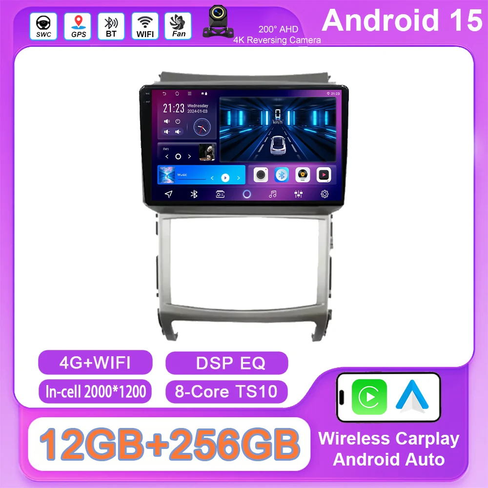 

Android 15 Radio Stereo For Hyundai Veracruz ix55 2006 -2015 Auto Player Multimedia GPS Navigation Head Unit NO 2Din Carplay 4G