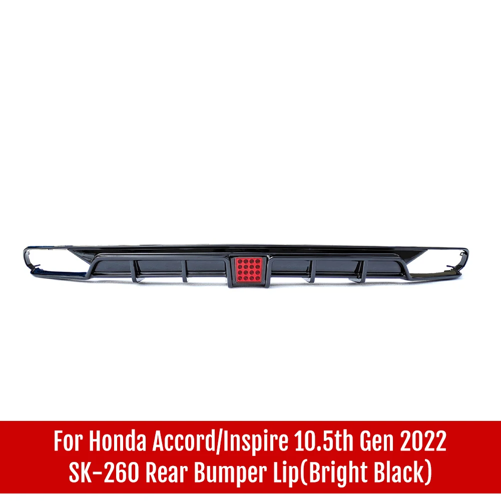 For Honda Accord 10.5th Gen 2021-2022 Car Grille Front Bumper Lip Spoiler Splitter Deflector Guards Body Kit Accessories 7 Style