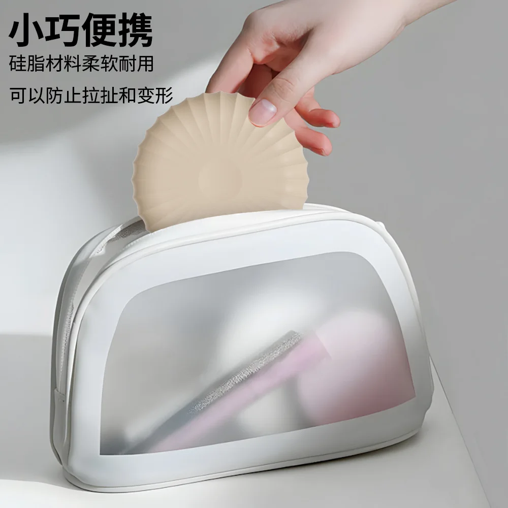 1pc caixa de armazenamento de sopro de cosméticos beleza esponja suporte caso de armazenamento maquiagem pó puff caixa com tampa, suprimentos de férias de viagem