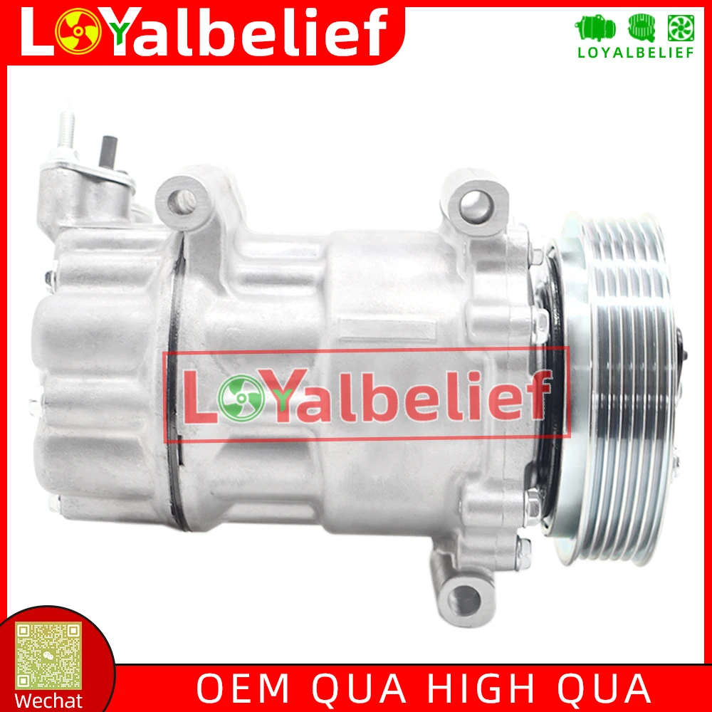 A/C AC Compressor SD7C16 For Peugeot 307 308 406 607 807 Citroen C4 Berlingo 6453QN 6453QL 6453ZA 6453WN 6453WP 6453QL 1321F