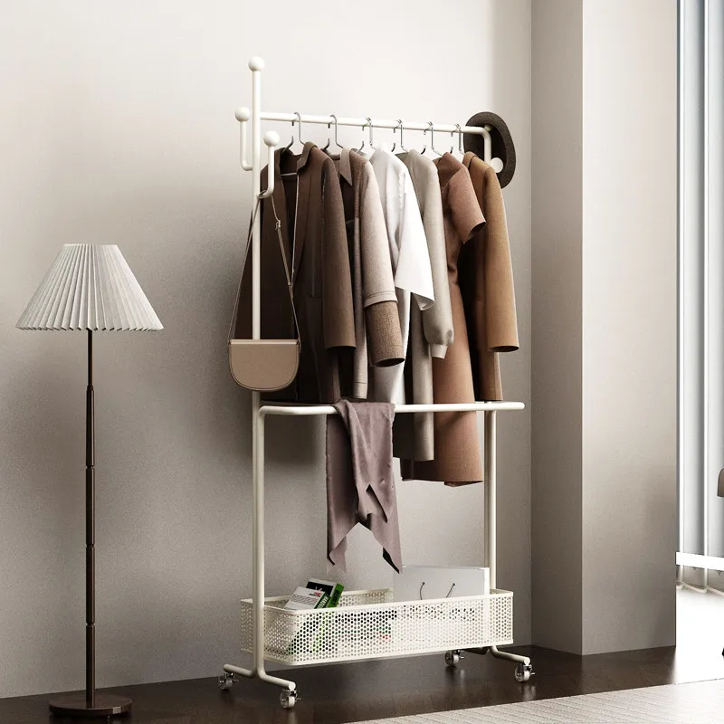 

Bedroom Multifunction Coat Rack With Wheels Modern Luxury Coat Rack Nordic Standing Percheros De Pared Living Room Furniture