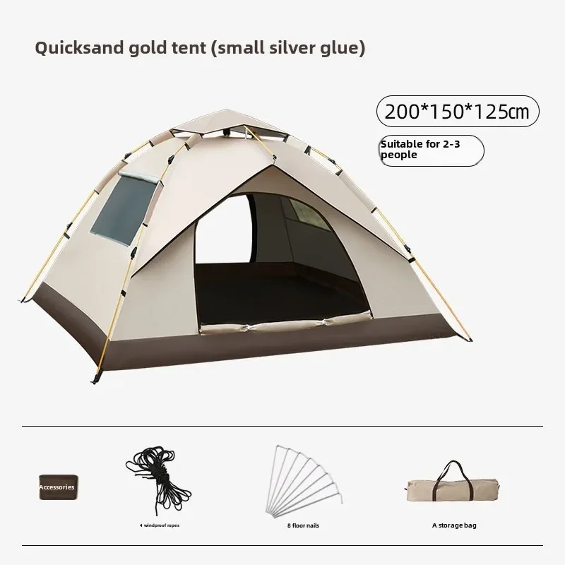 

New Outdoor Camping Tent Convenient Full-automatic Quick-opening Rain-Proof and Sunscreen Tent 3 To 4 People Camping Tent 2024