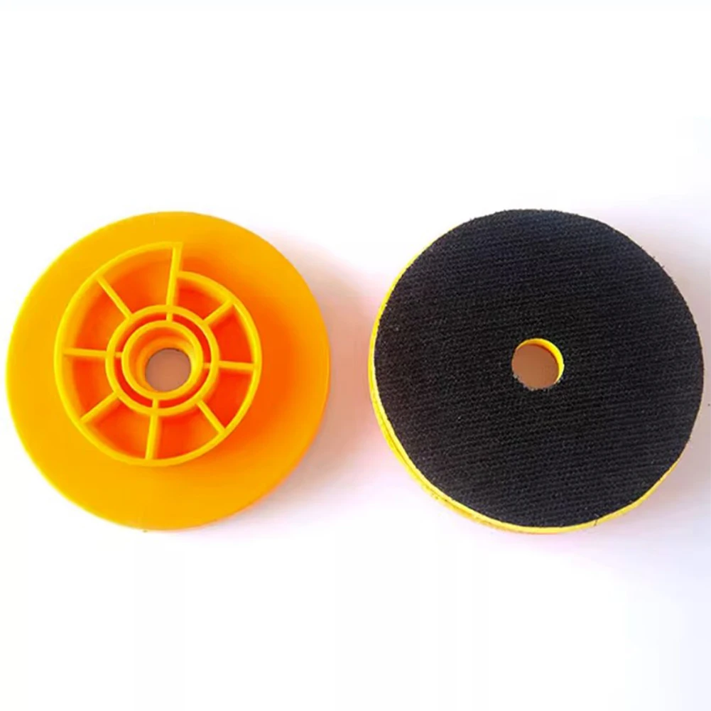 Circular 4 Inch Lock Snap Foam Back-up Pad With Plastic Base For Angle Grinder Polishing Power Tool Accessories