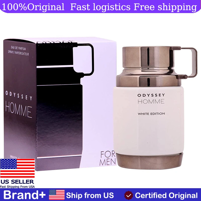 

Armaf Odyssey Homme White Edition Men Eau De Parfum Spray 3.4 Ounce Cologne Persistence Arabian Women Perfume Pheromone Portable