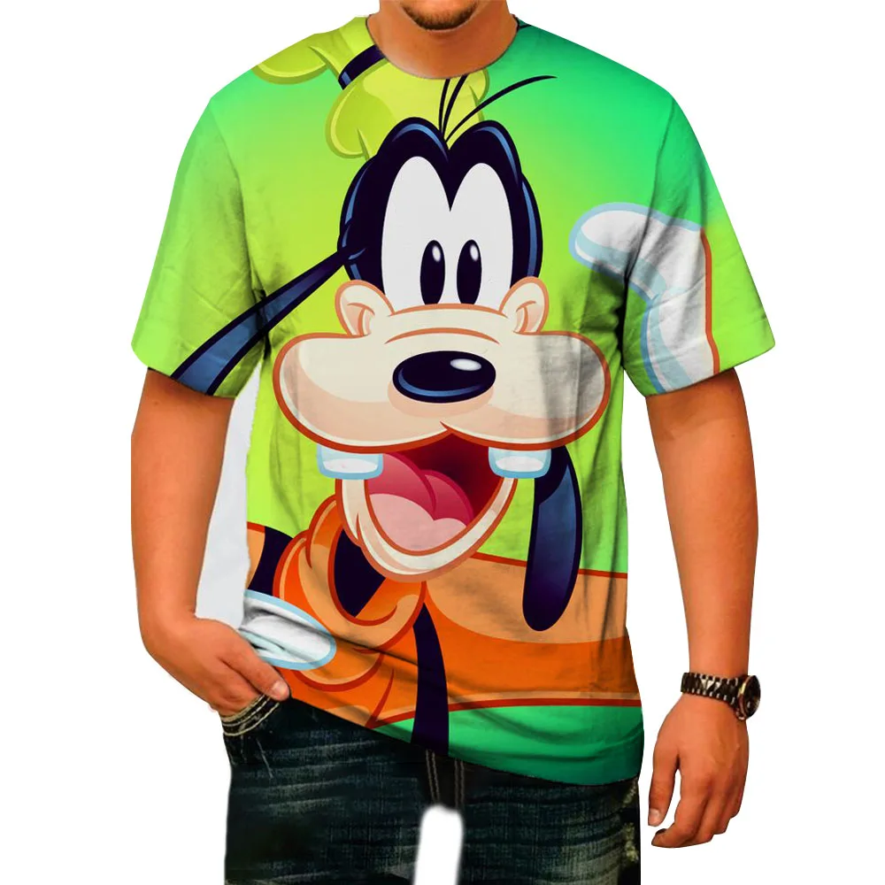 

Disney Fun T-shirt Mickey Mouse Donald Duck Goofy Cartoon Men's And Women's T-shirts Casual Style 3D Printed Summer Casual Top