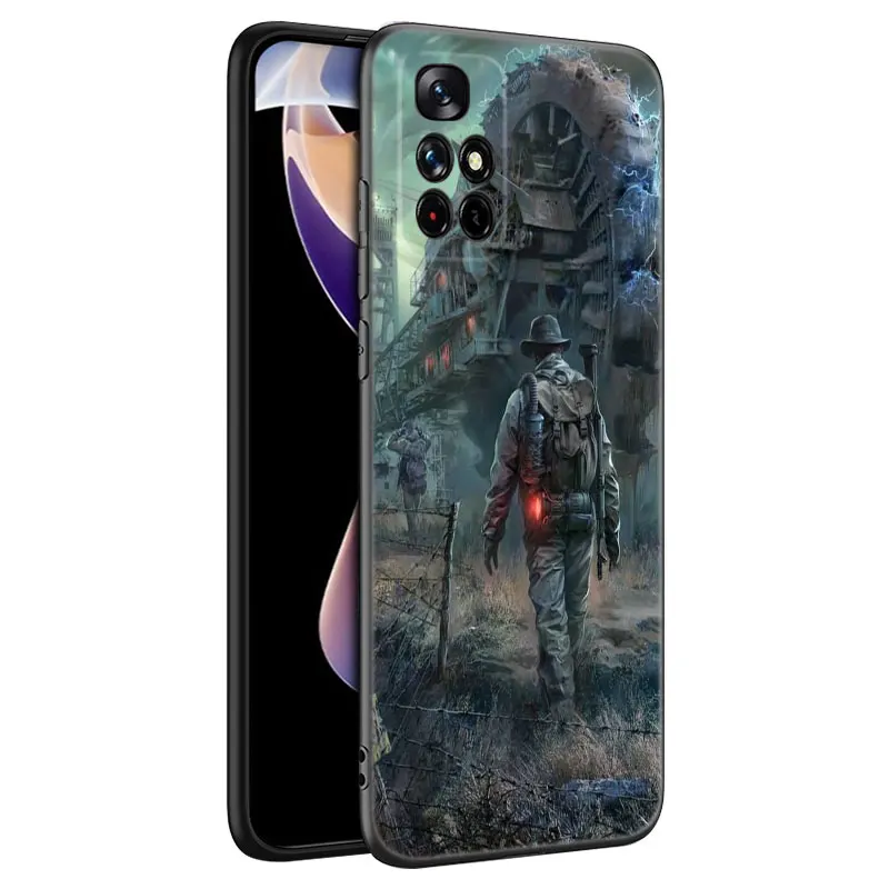 Stalker Clear Sky Black Silicone Phone Case For Xiaomi Redmi Note 10 11 11S 12 13 4G 8 9 11T Pro 5G Plus 8T 9S 10S 12S