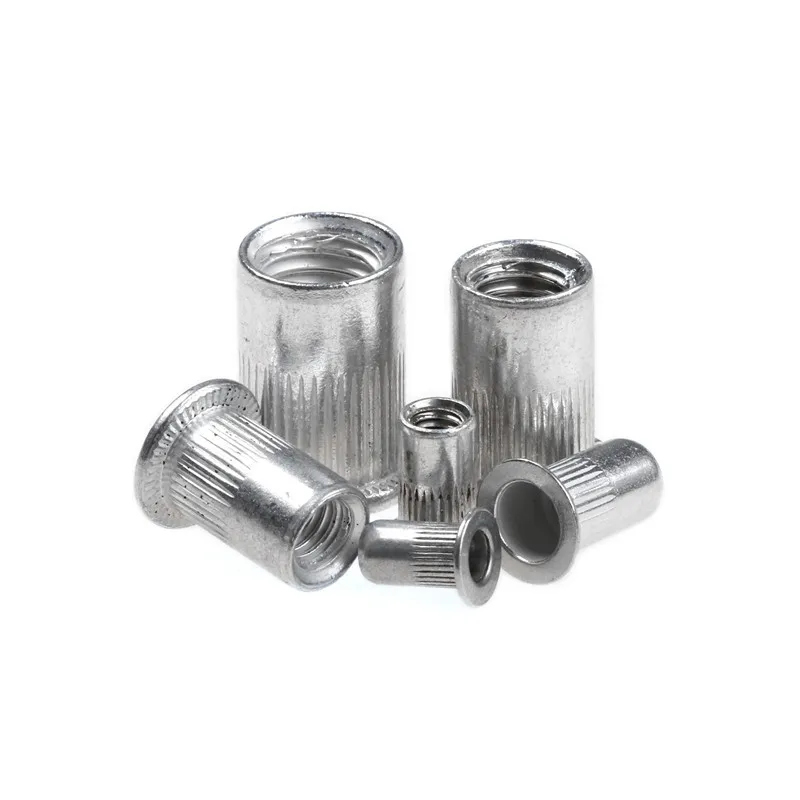 In Box 300/190/165/150/100pcs M3 M4 M5 M6 M8 M10 Aluminum Flat Head Rivet Nuts NutsInsert Cap Thread Insert Rivet Nut Tool Set
