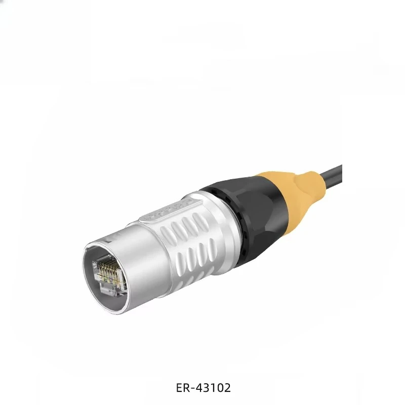Network Port Waterproof Connector Snap-on Network Cable Extension Cable Adapter Aviation RJ45 Plug Socket