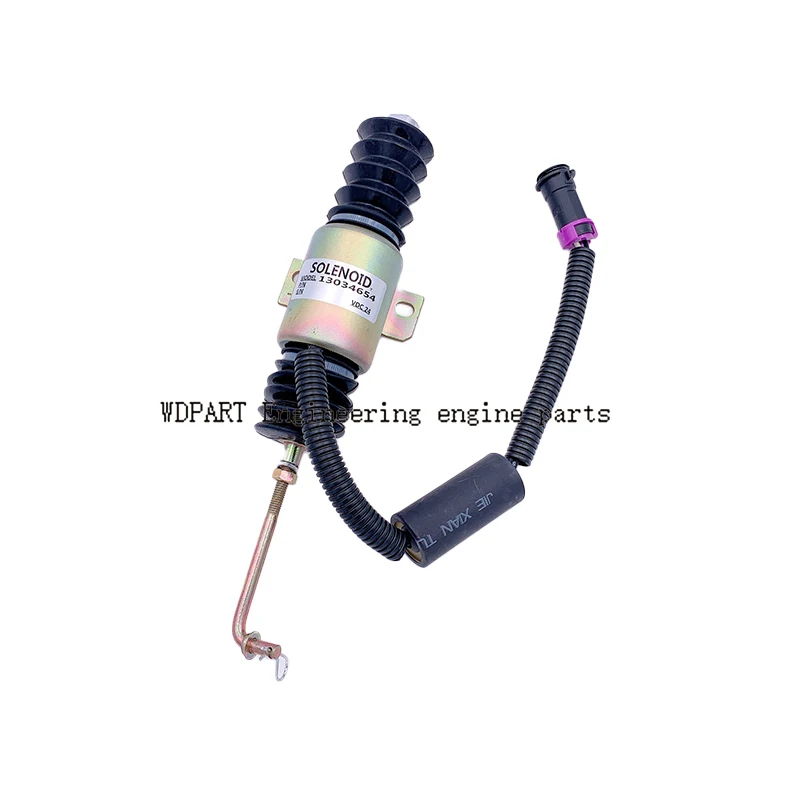 

24 VDC Fuel Shut Off Stop Solenoid Valve 13034654 for Deutz 226B Engine shutdown switch excavator