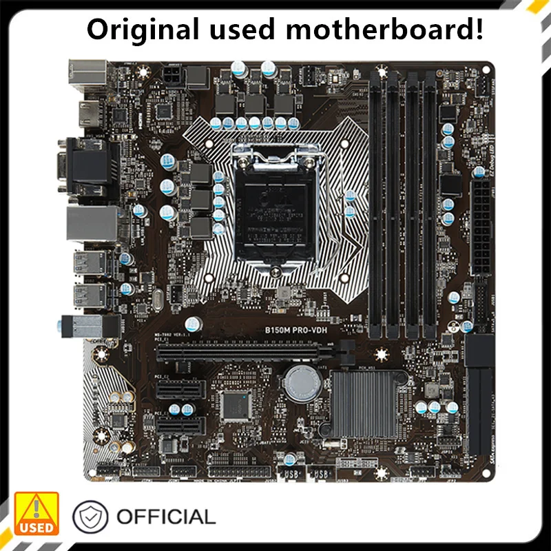 

For B150M PRO-VDH Original Used Desktop Intel B150 64G DDR4 Motherboard LGA 1151 i7/i5/i3 USB3.0 SATA3