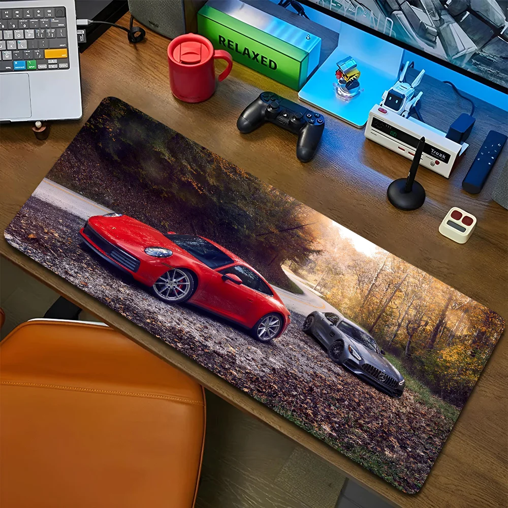 1PC So Cool Car Porsche 992 911 Non-slip Mouse Pad Suitable For Office Computers Laptops E-sports Game Desk Mats XXL Keyboard