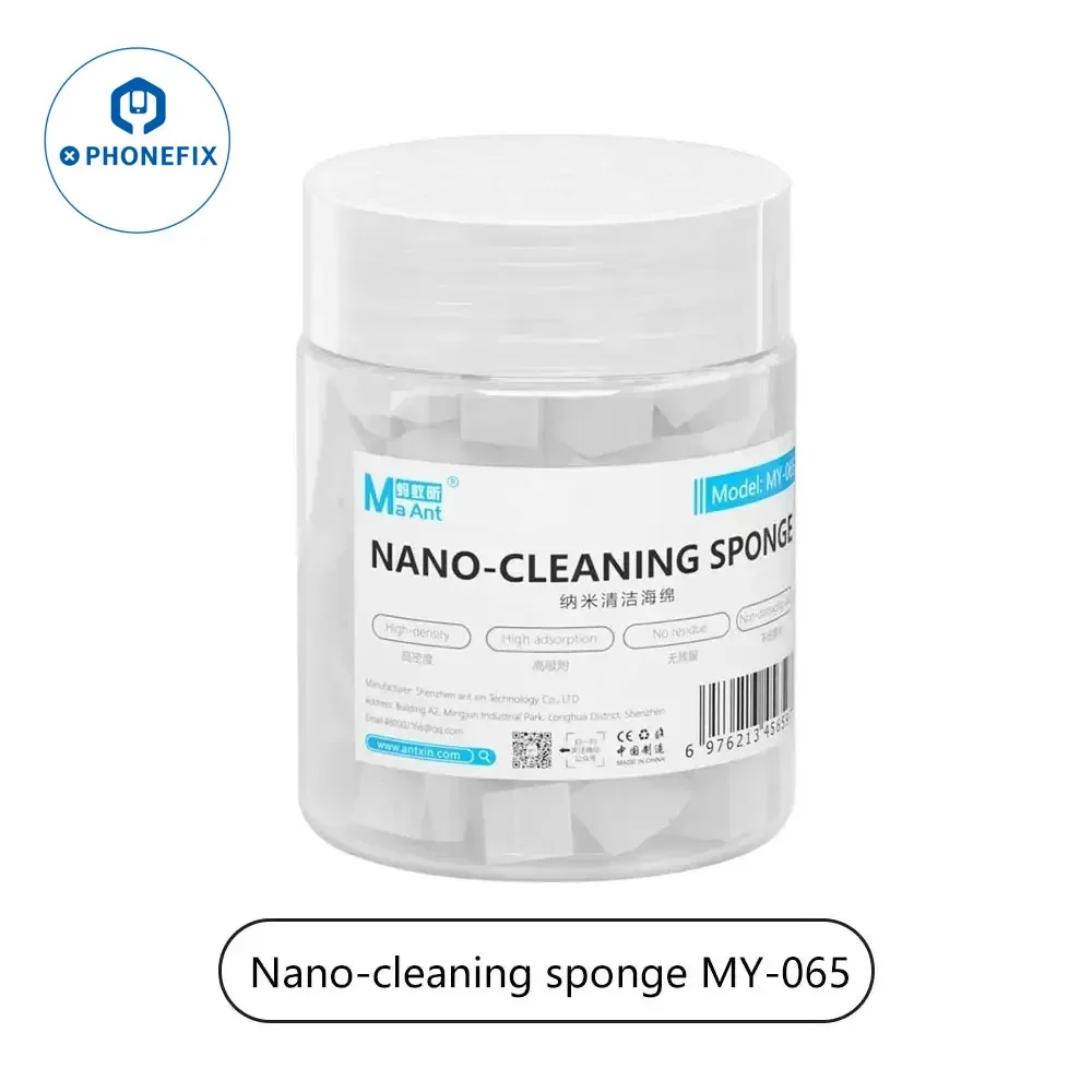 MaAnt MY-065 Nano Cleaning Sponge Dust-free Wipes Tool for Mobile Phone Screen Glue Removal/Camera/PCB Welding Flux Oil Cleaner