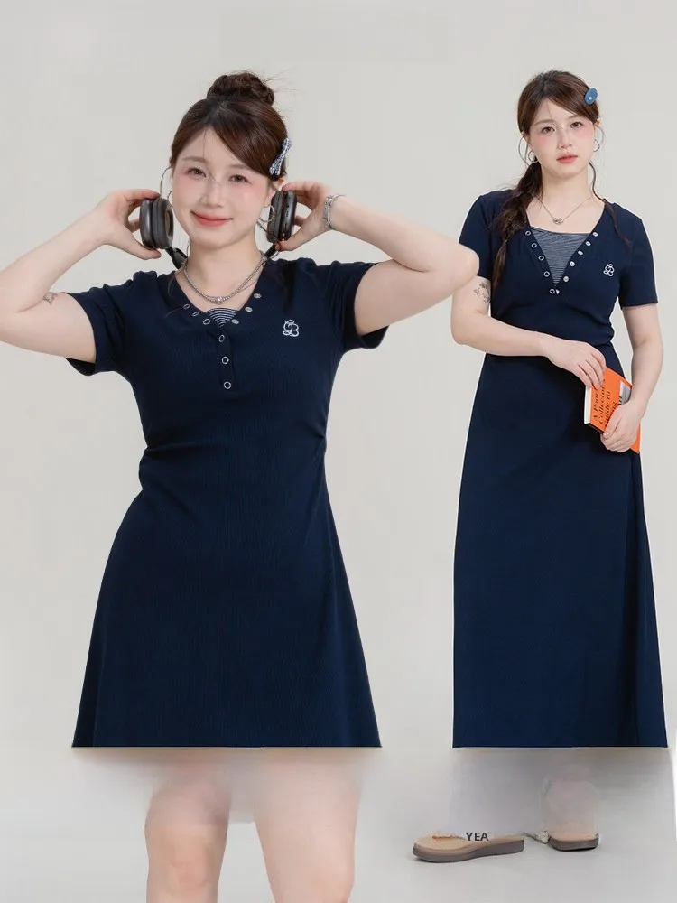 

Heynew, женские плиссированные трапециевидные формы с вышивкой больших размеров Dr Ci Commute Sle, корейские модные утягивающие складки