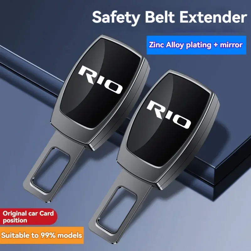 New Car Interior Seat belt Clip Metal Extenders Car Safety Belt Extension Accessories For Kia rio 2019-2024 rio 5 Car