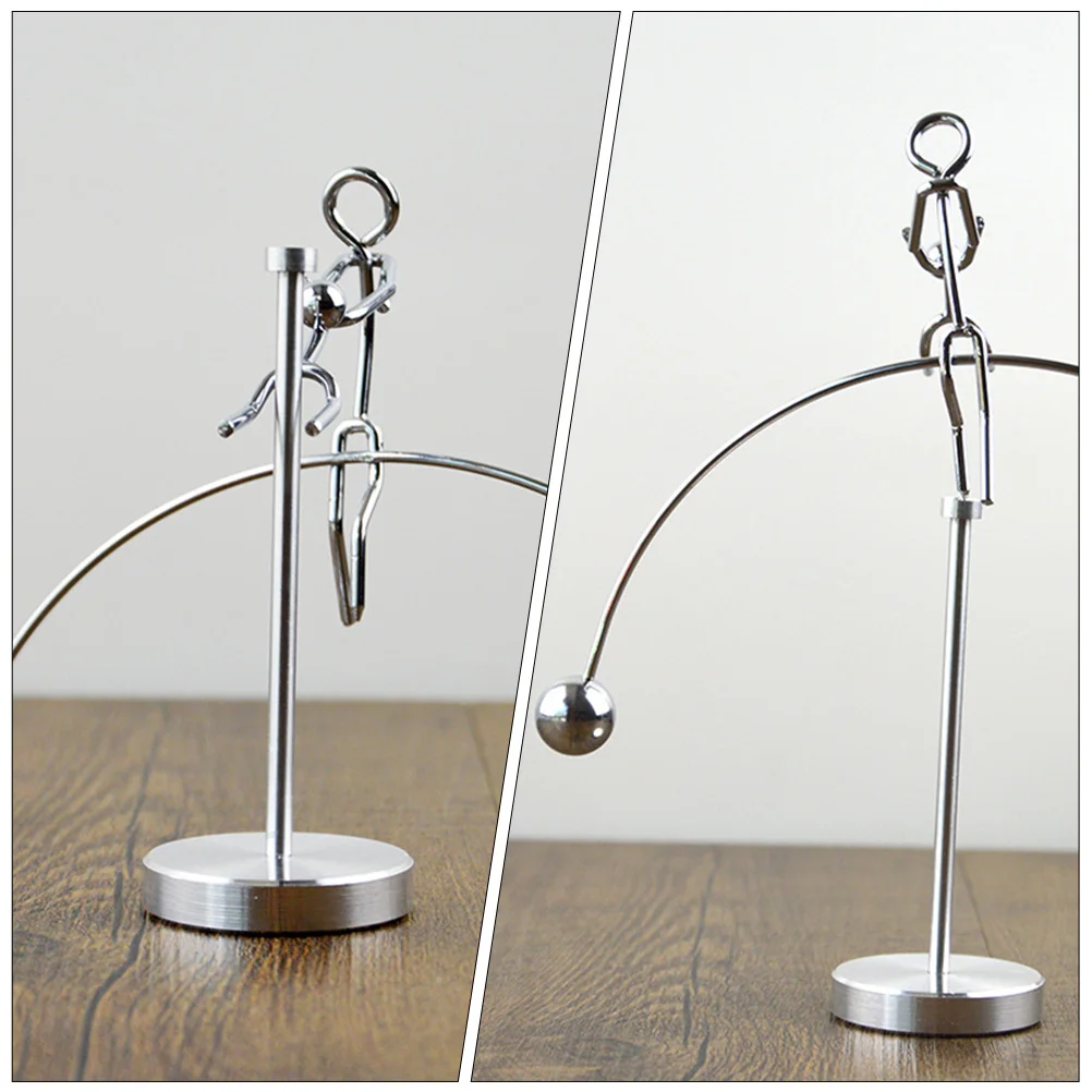 

Balanced Tumbler Balls Decoration Physics Toy Desk Ornament Cradle Small Tabletop Iron Couple Pendulum Tech Building Blocks