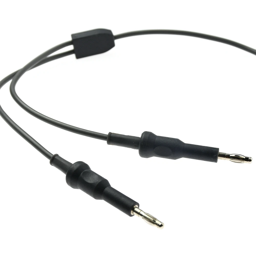 Kabel do kleszczy bipolarnych wielokrotnego użytku ESU-006A2, podwójne złącze bananowe 4.0mm, gniazdo IEC, popularne złącze z włókna nylonowego, kabel silikonowy 3m — zdjęcie 7